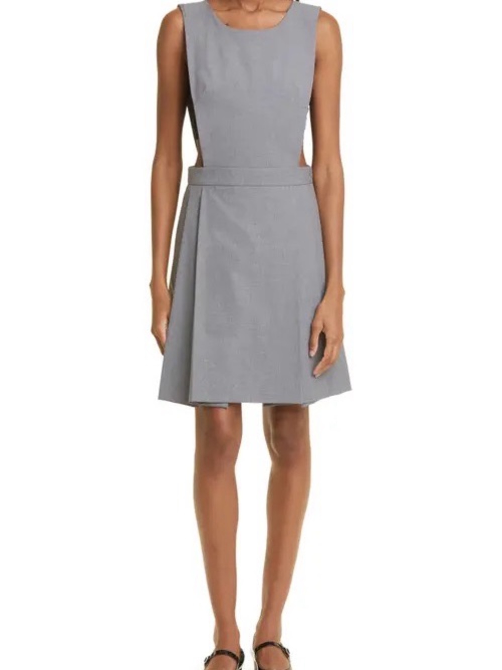 Sandy Liang Sister Pinafore dress in ash grey